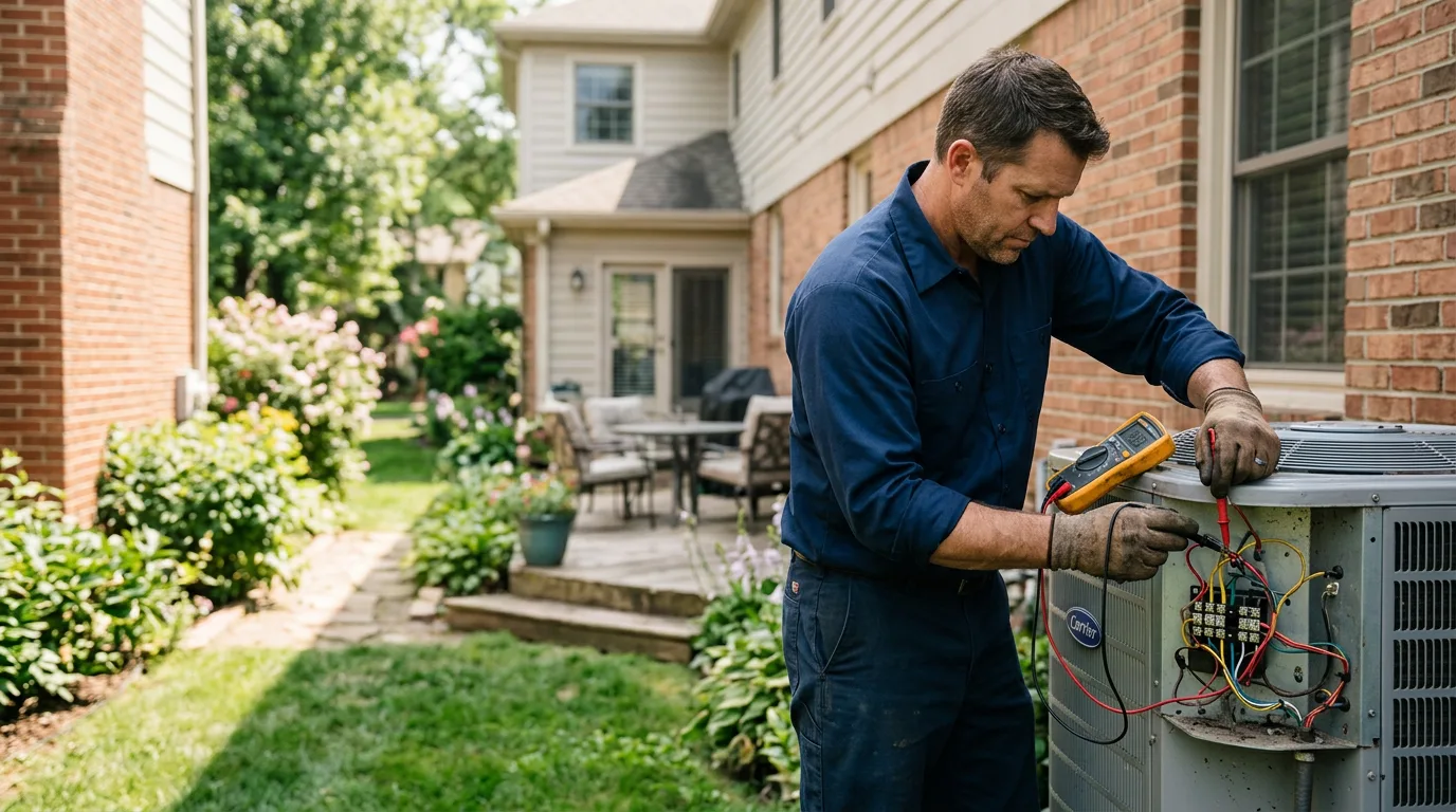 HVAC technician working near Miami, TX